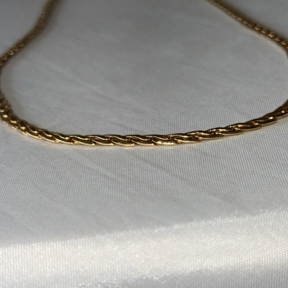 Vintage Gold Herringbone Chain Thicker .25” Width Necklace 21” Heavyweight - Picture 13 of 13